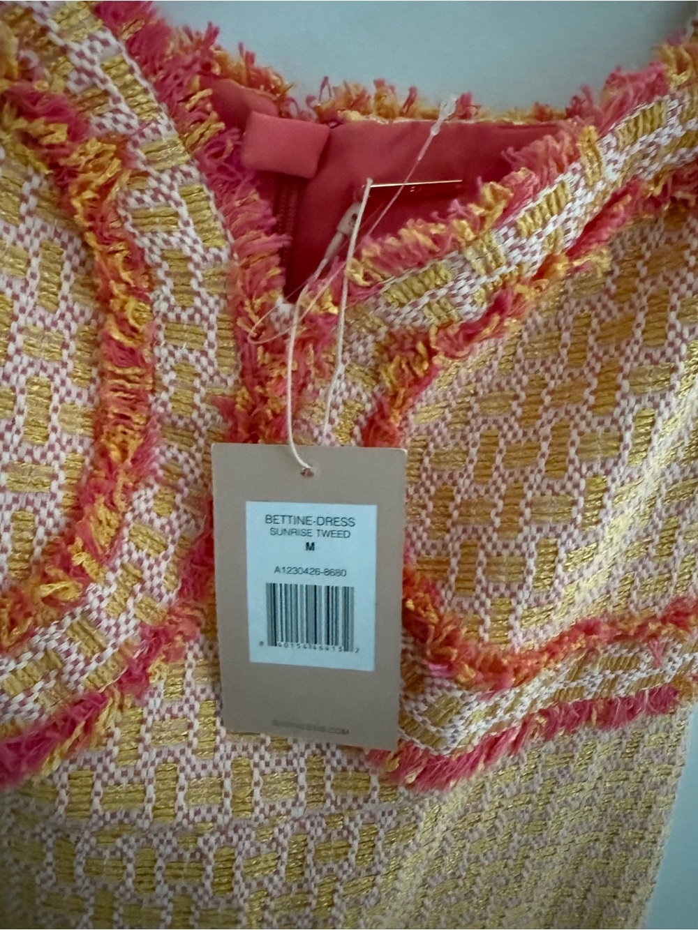 Alexis Peach and Coral Tiered Knit Midi Skirt - Picture 4 of 5